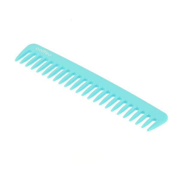 Peigne démêloir dents larges Turquoise de la marque Coiffeo - 1