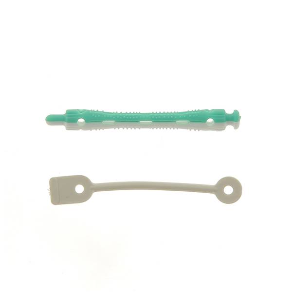 Bigoudis permanente courts 70x6mm x12 Vert & Blanc de la marque Coiffeo - 1