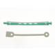 Bigoudis permanente longs 91x6mm x12 Vert & Blanc - 1 Bigoudis permanente longs 91x6mm x12 Vert & Blanc de la marque Coiffeo - 1