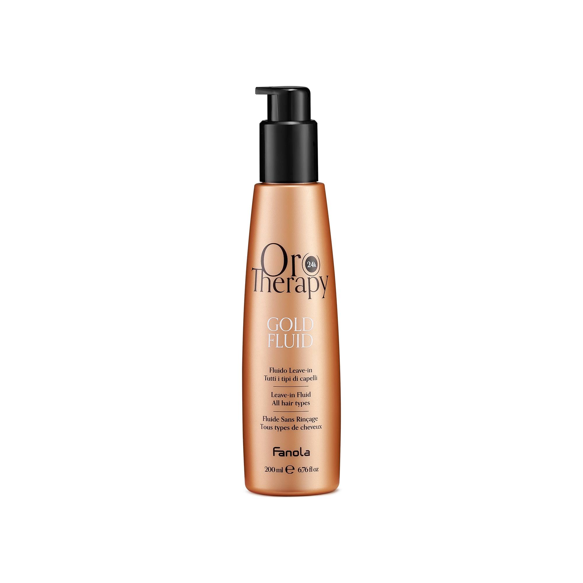 Fluide sans rinçage illuminant Gold de la marque Oro Therapy Contenance 200ml - 1