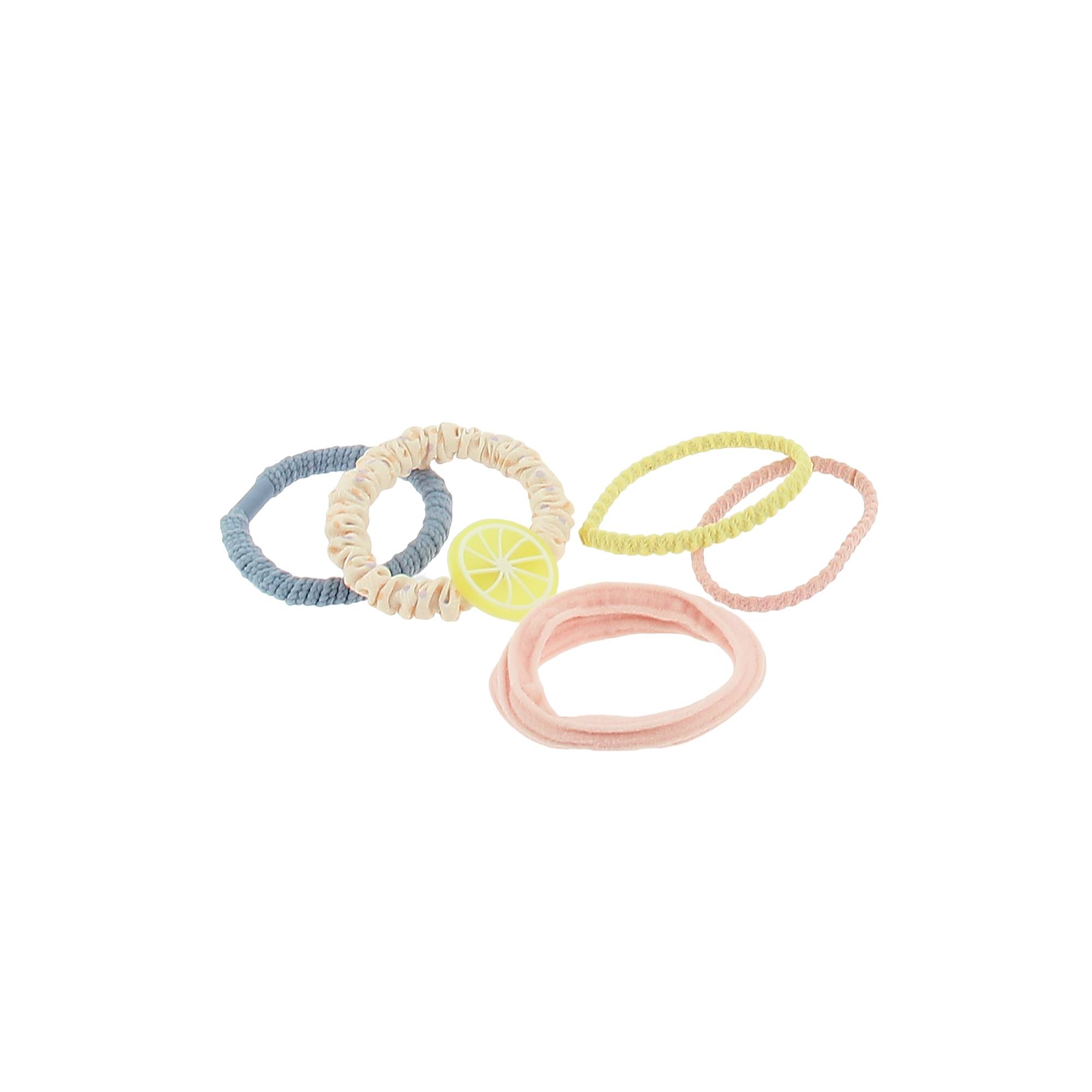 Set de 5 élastiques pastel de la marque Bleu Libellule - 1