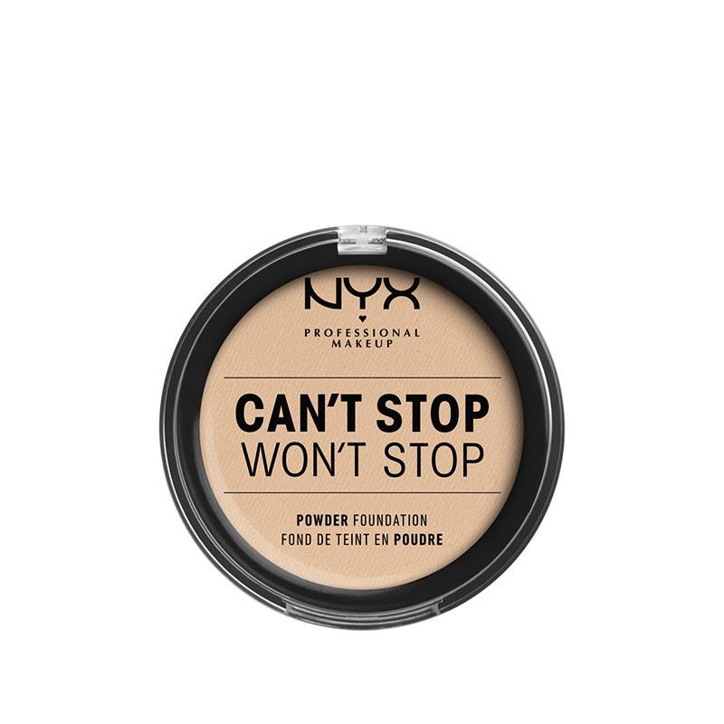 Fond de teint compact Can't Stop Won't Stop - Vanilla de la marque NYX Professional Makeup Contenance 11g - 1