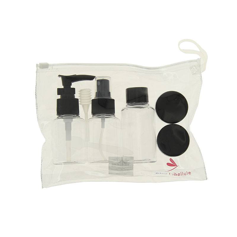 Kit de voyage (5 flacons en PET) Transparent de la marque Bleu Libellule - 1