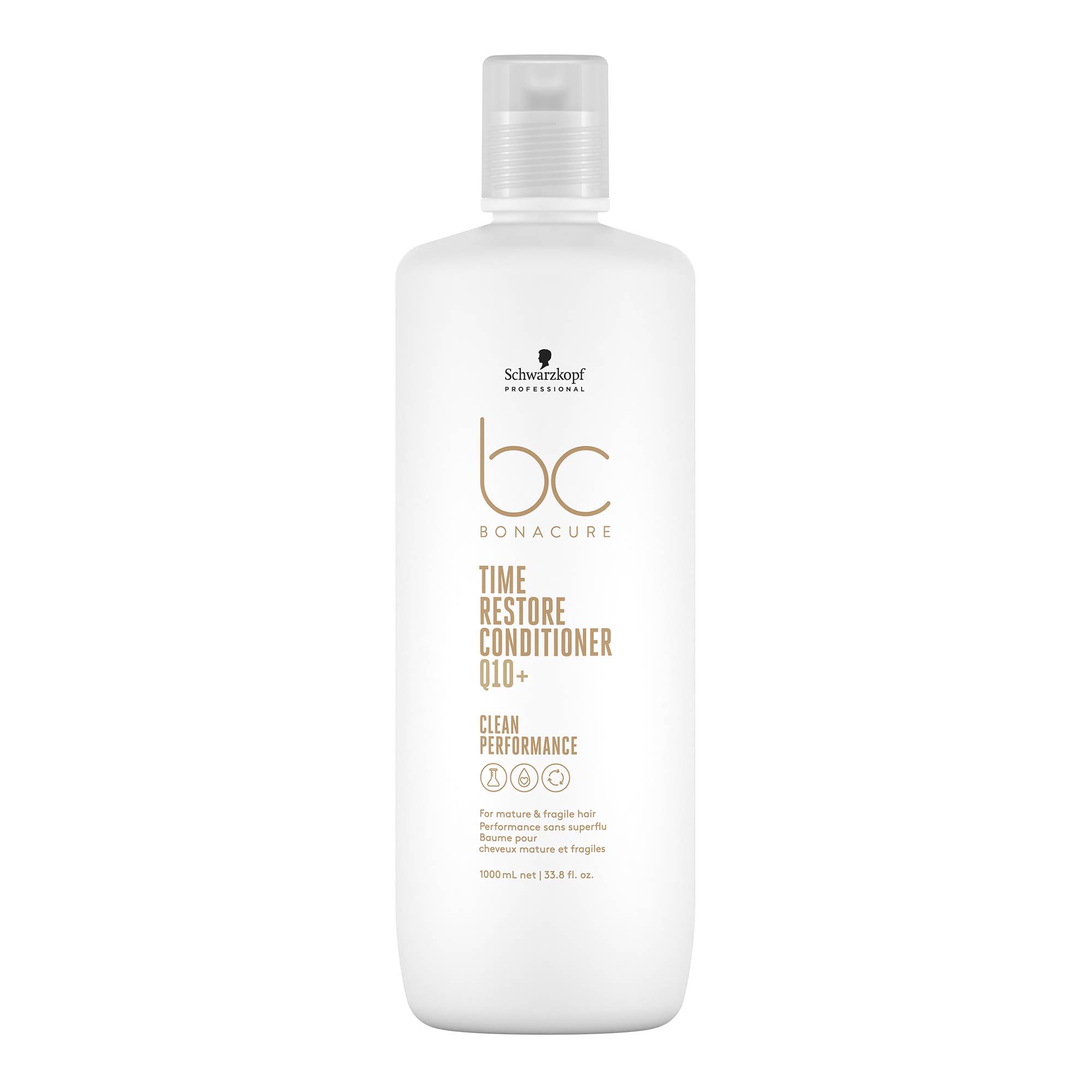 Baume pour cheveux matures et fragiles Time Restore Q10+ de la marque Schwarzkopf Professional Contenance 1000ml - 1