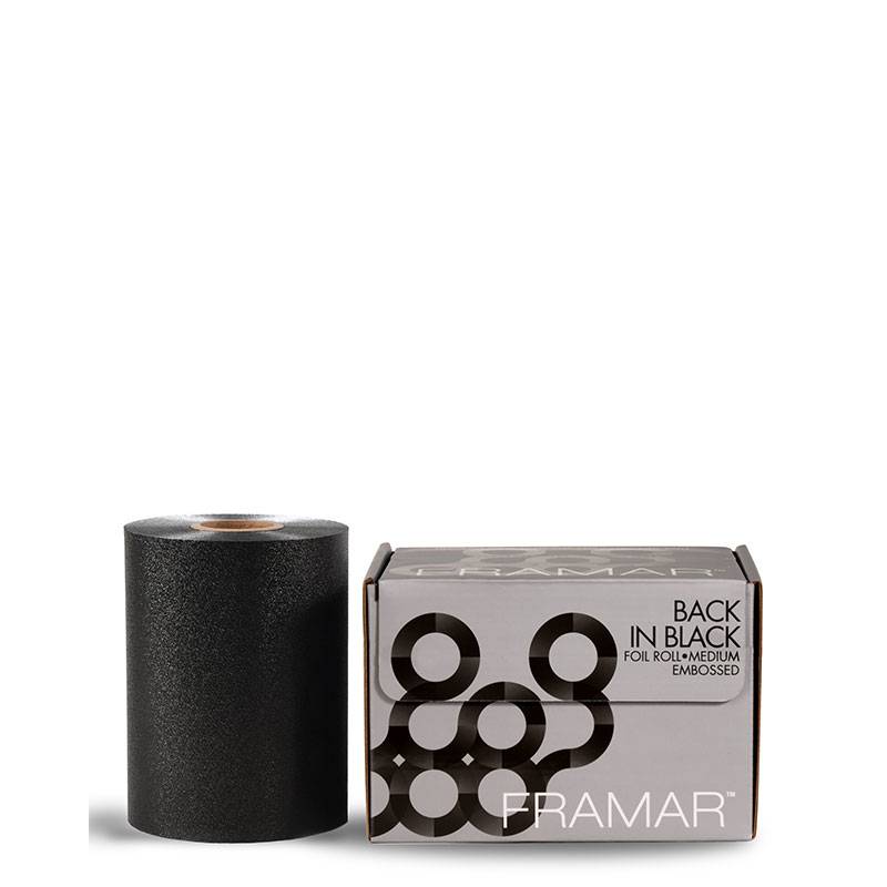 Rouleau d'aluminium gaufré Medium Noir 100m de la marque Framar - 1