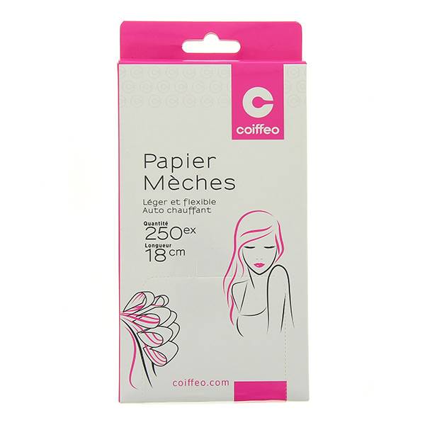 Lot 250 papiers mèches 10x18cm de la marque Coiffeo - 1