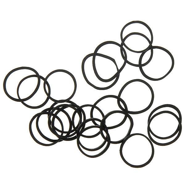 Elastiques 16mm x400 Noir de la marque Coiffeo - 1