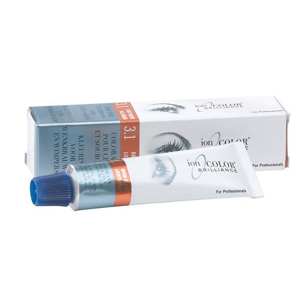Colorant pour sourcils et cils n°3.1 Brun clair de la marque Ion Color Brilliance Contenance 15ml - 1