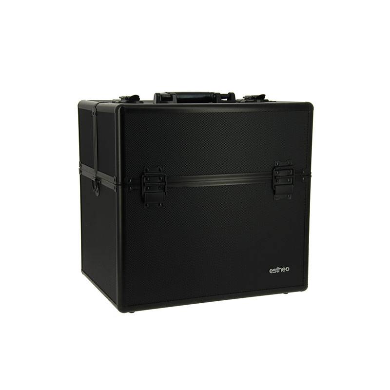 Mallette professionnelle à compartiments Noire 37x27x35cm de la marque Estheo - 1