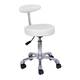 Tabouret à roulettes avec dossier Blanc - 1 Tabouret à roulettes avec dossier Blanc de la marque Estheo - 1