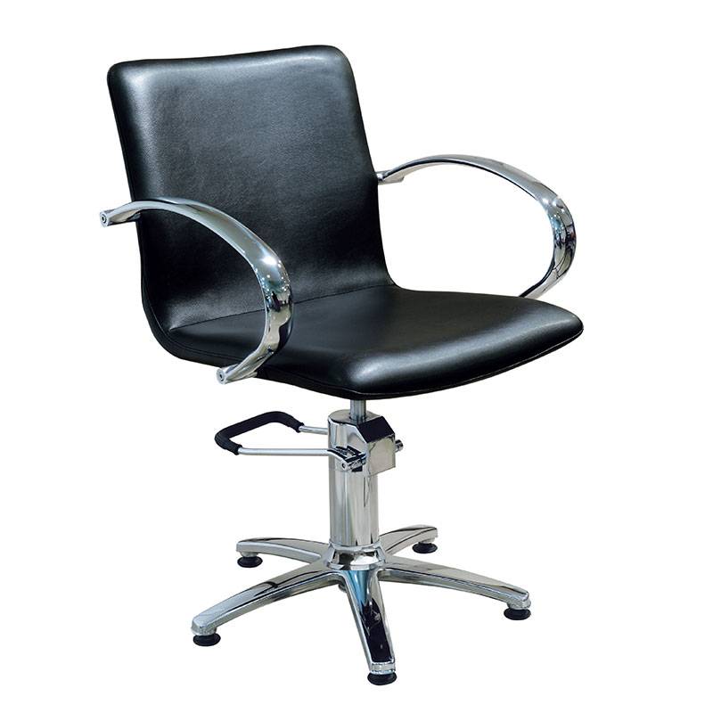 Fauteuil Dona Noir 84x59cm de la marque Coiffeo - 1