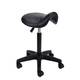 Tabouret de coupe noir Pégase avec assise selle ergonomique - 1 Tabouret de coupe noir Pégase avec assise selle ergonomique de la marque Coiffeo - 1