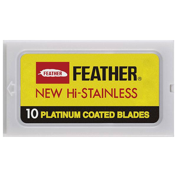 Lames de rasoir double edge x10 de la marque Feather - 1