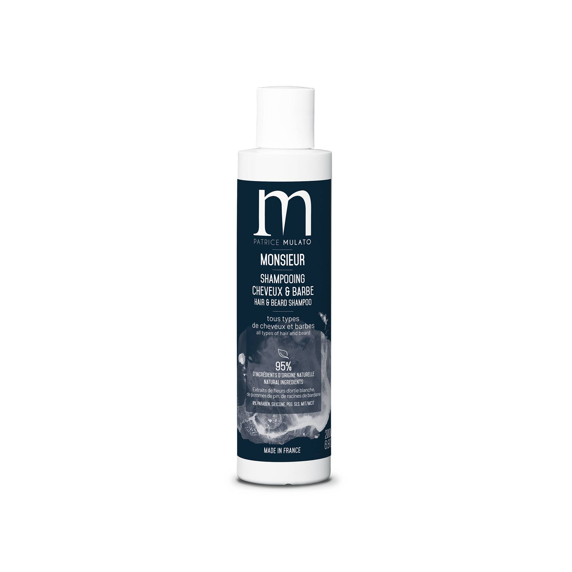 Shampoing cheveux et barbe Monsieur de la marque Mulato Contenance 200ml - 1
