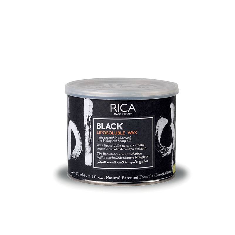Cire liposoluble noire charbon végétal de la marque Rica Contenance 400ml - 1