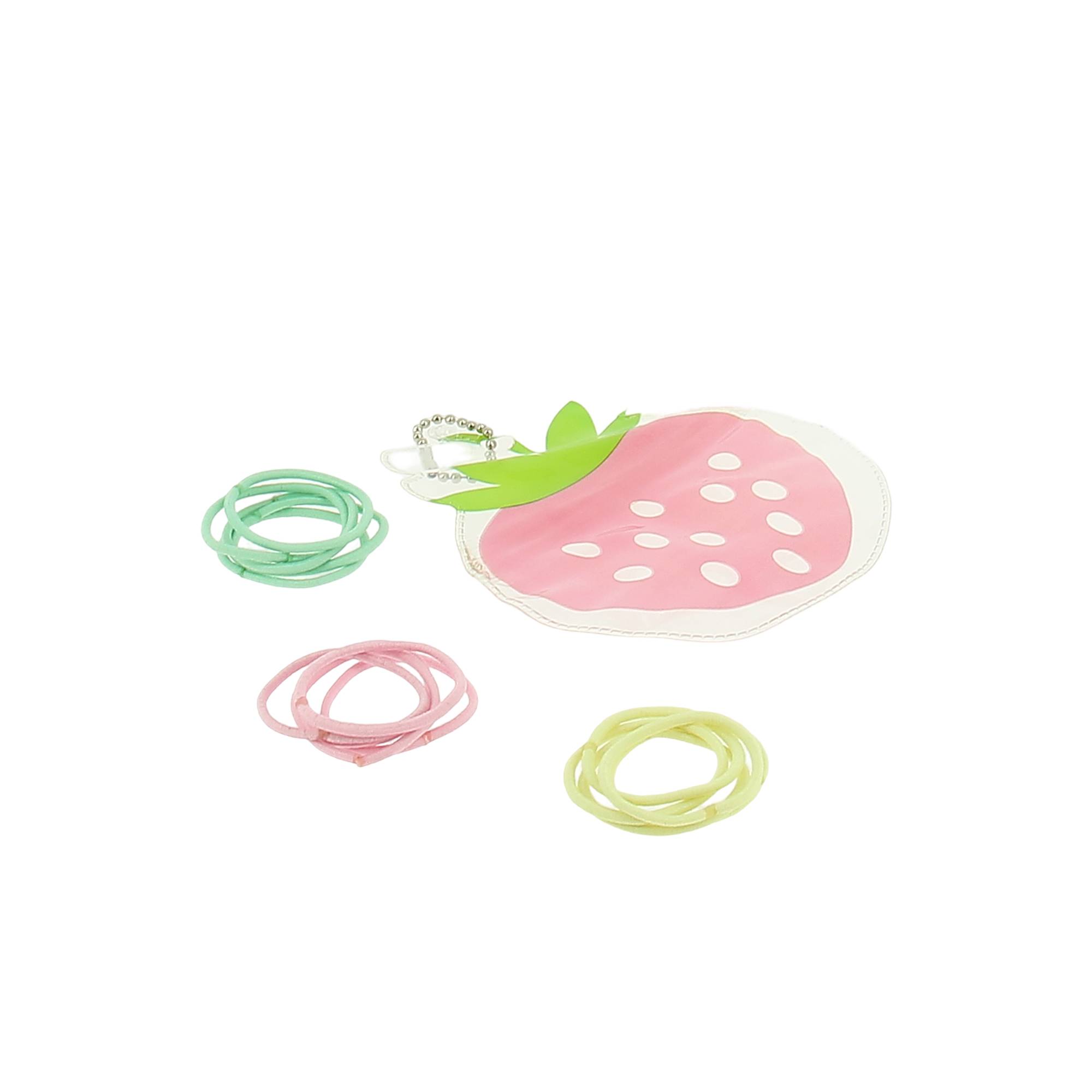 Set d'élastiques enfant pochette fraise de la marque Bleu Libellule - 1