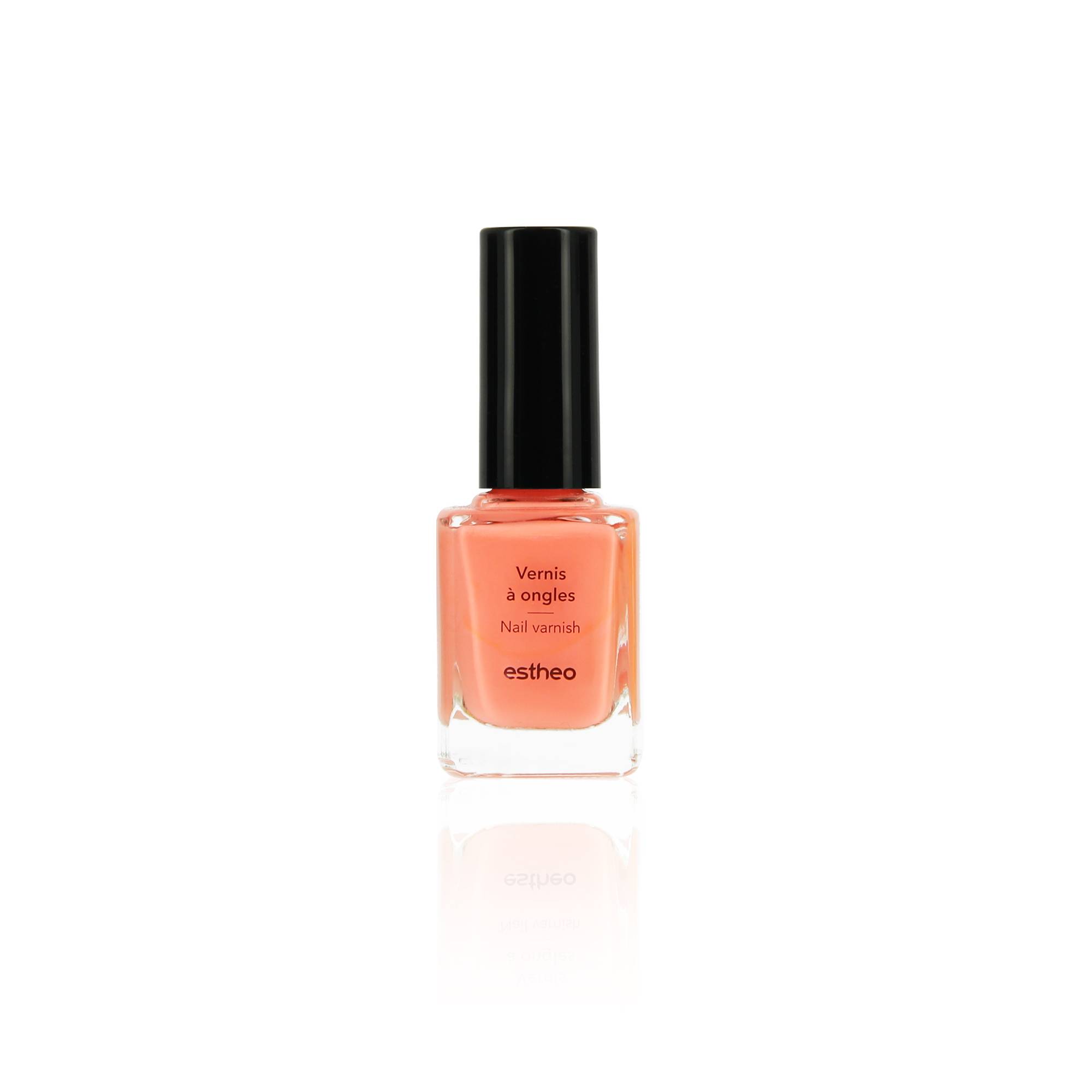 Vernis à ongles 21 Flamingo corail de la marque Estheo Contenance 10ml - 1