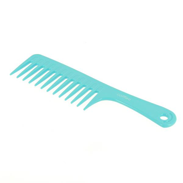 Peigne rateau dents larges Turquoise de la marque Coiffeo - 1