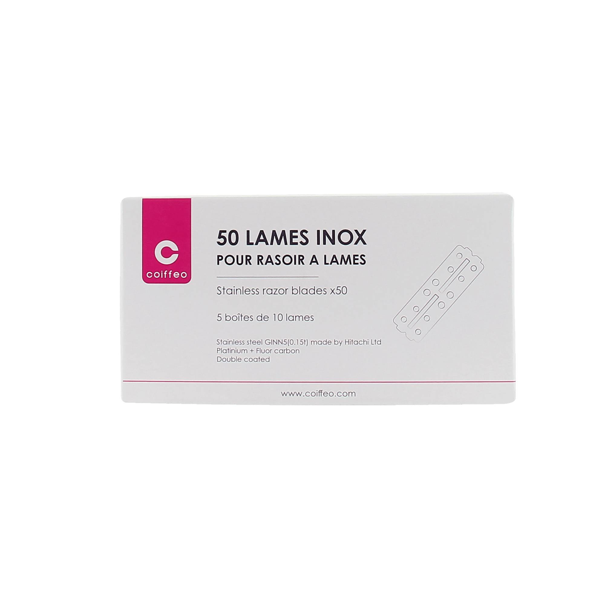 Lames de rasoir x50 de la marque Coiffeo - 1
