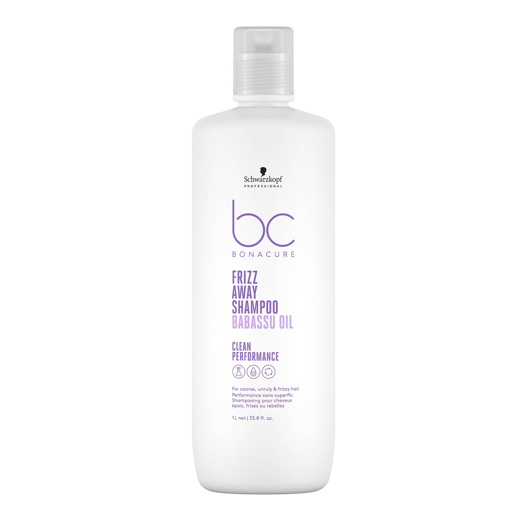 Shampoing Frizz Away BC Bonacure de la marque Schwarzkopf Professional Contenance 1000ml - 1