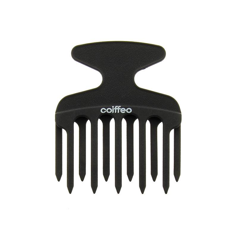 Peigne afro carbone - double denture décalée de la marque Coiffeo - 1