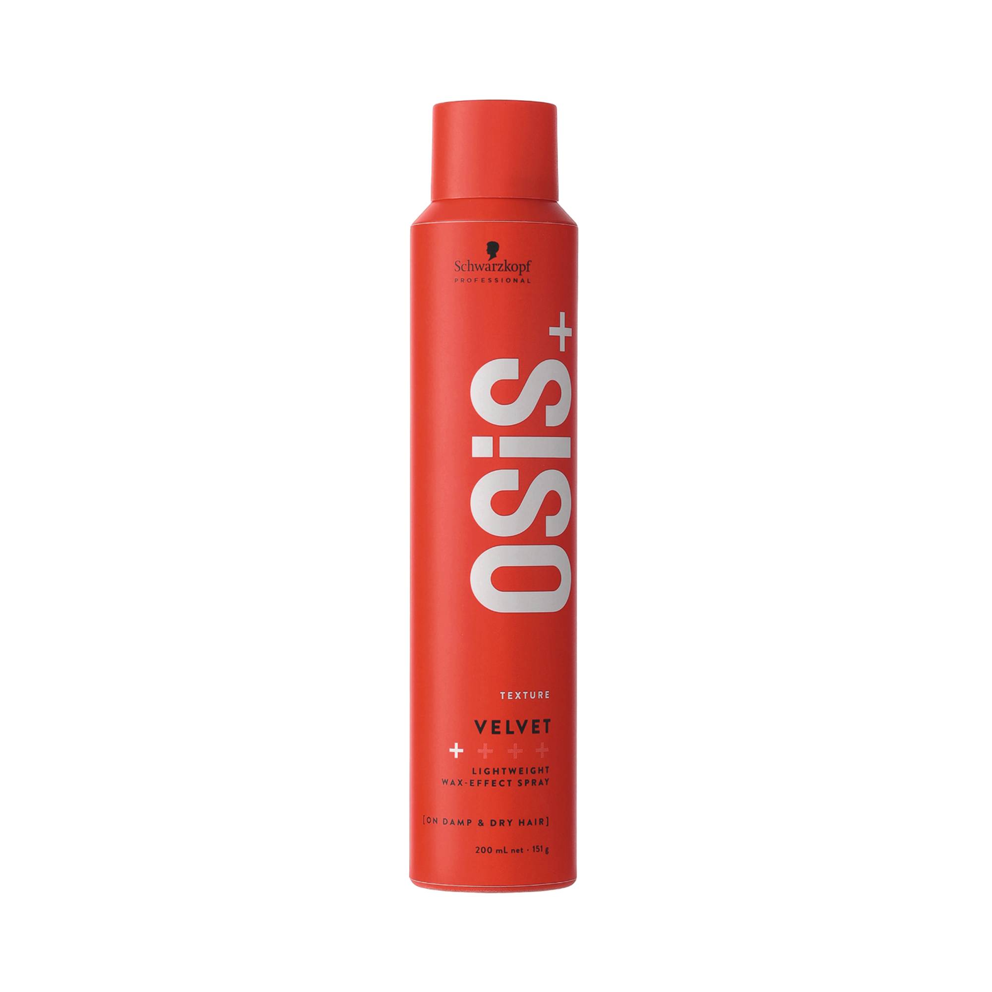 Spray léger effet cire Osis+ Velvet de la marque Schwarzkopf Professional Contenance 200ml - 1