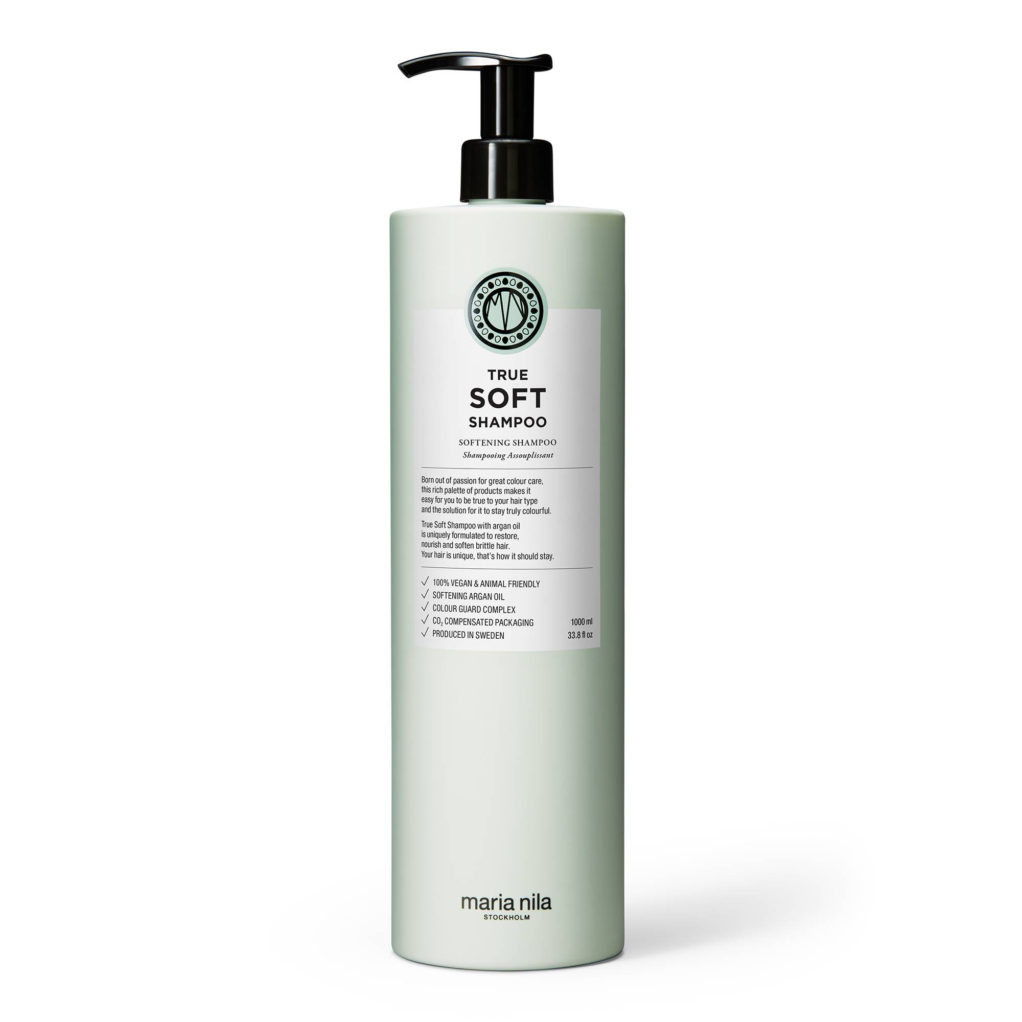 Shampooing nourrissant True Soft de la marque Maria Nila Contenance 1000ml - 1
