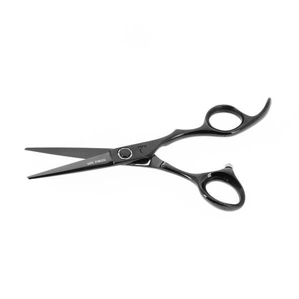 Ciseaux de coupe offset Noir chromé 5.5 de la marque 7e ÉLÉMENT - 1