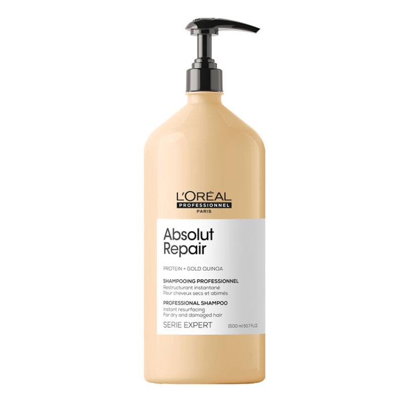 Shampoing restructurant Absolut Repair Gold de la marque L'Oréal Professionnel Contenance 1500ml - 1