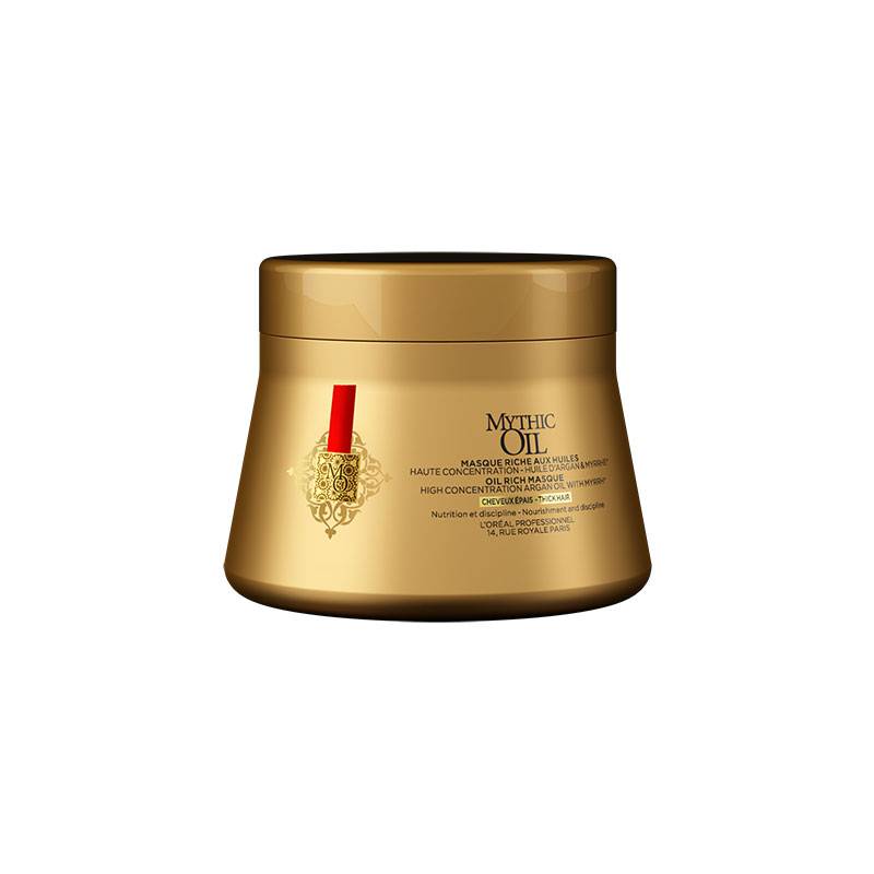 Masque riche aux huiles cheveux épais Mythic Oil de la marque L'Oréal Professionnel Contenance 200ml - 1