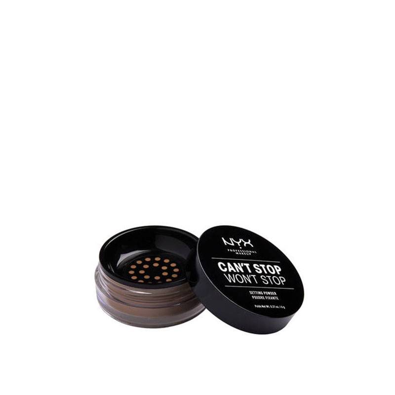 Poudre libre fixante Can't stop won't stop Deep medium de la marque NYX Professional Makeup Contenance 10g - 1
