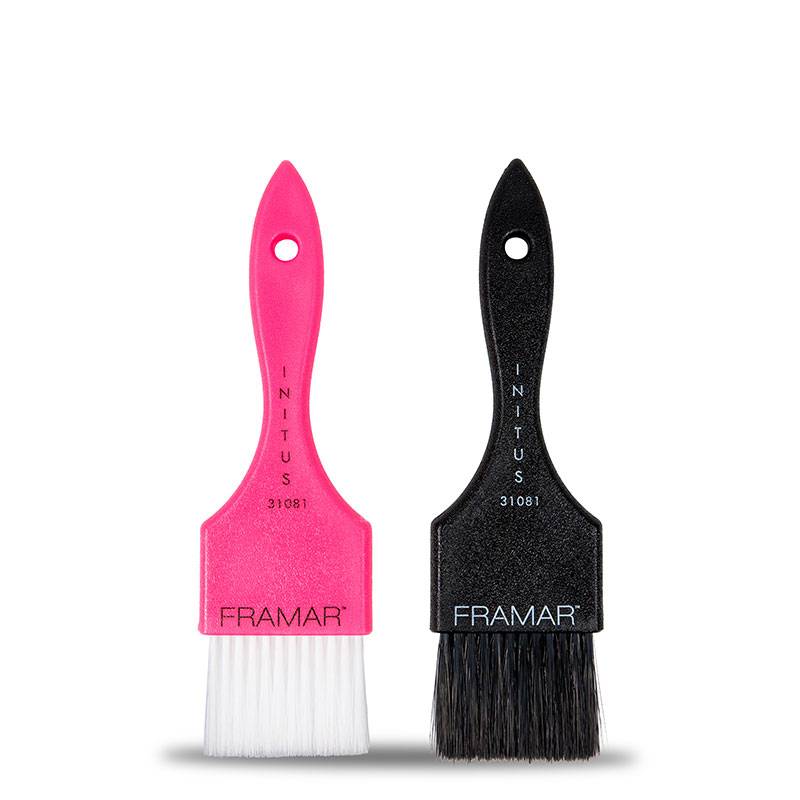 Lot de 2 pinceaux Power painter Noir & Rose de la marque Framar - 1