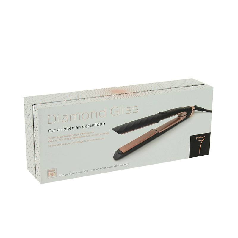 Fer à lisser Diamond Gliss Noir & Rose gold de la marque 7eme élément - 4