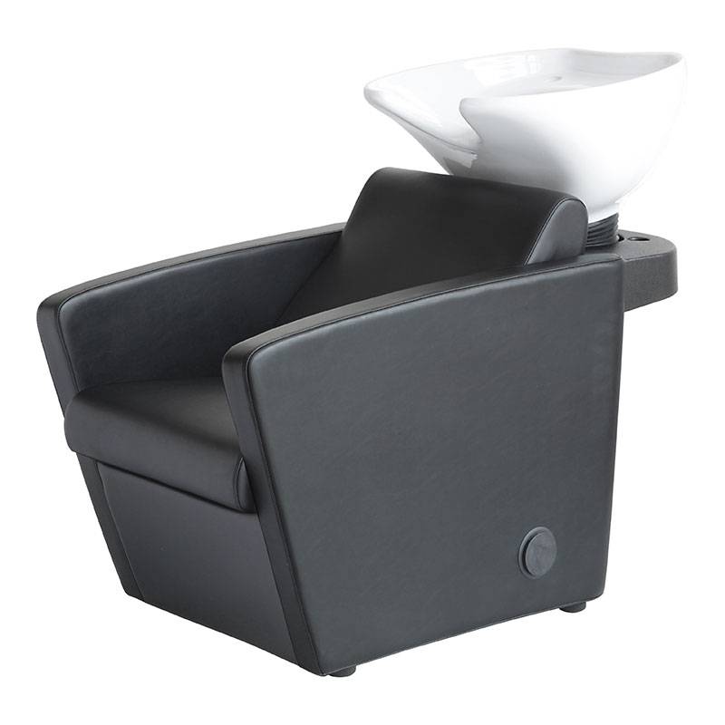 Bac à shampooing accoudoirs arrondis Noir de la marque Coiffeo - 1