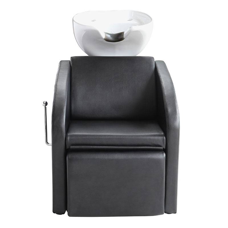 Bac de lavage accoudoirs concaves avec repose jambes ajustable 53x65x74 cm de la marque Coiffeo - 1