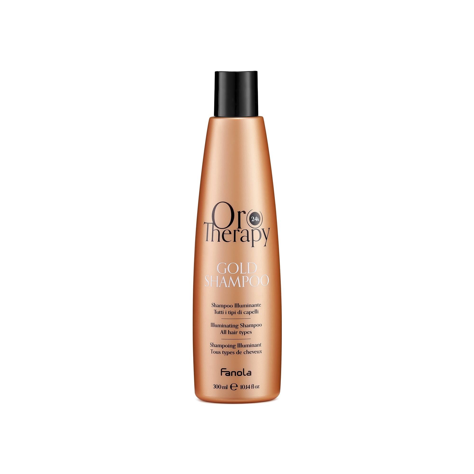 Shampoing illuminant Gold de la marque Oro Therapy Contenance 300ml - 1