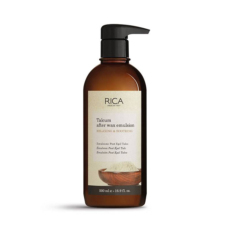 Emulsion post-épilation relaxante et apaisante au Talc de la marque Rica Contenance 500ml - 1