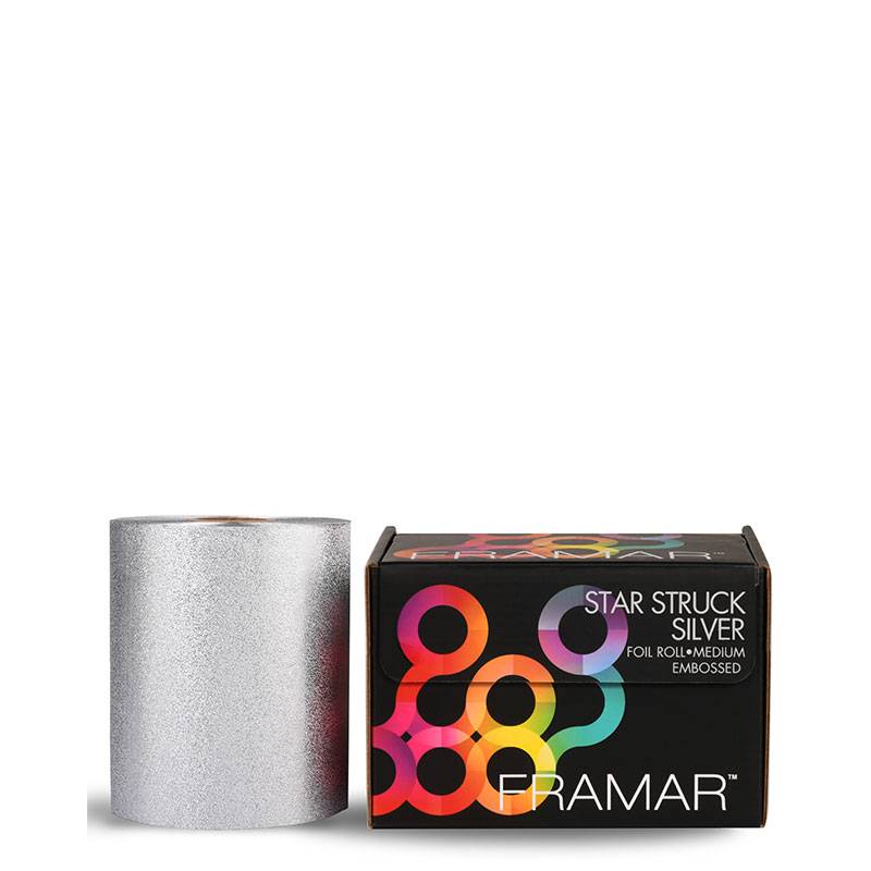 Rouleau d'aluminium gaufré Medium Silver 100m de la marque Framar - 1