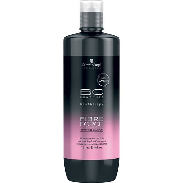 Shampooing fortifiant Bond Connector Fibre Force de la marque Schwarzkopf Professional Contenance 1000ml - 1