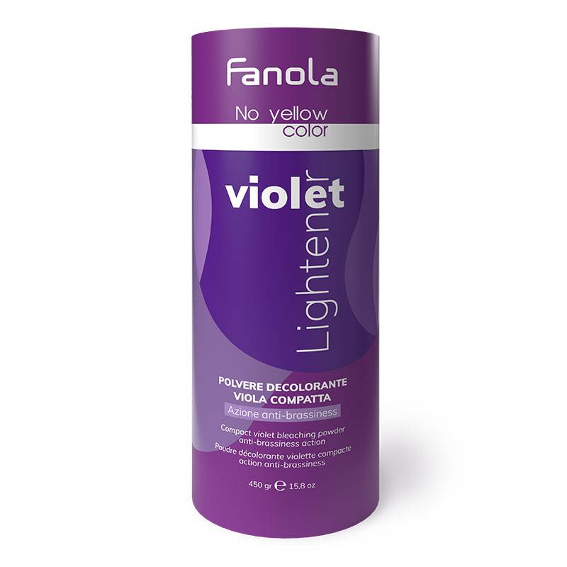Poudre décolorante violette compacte de la marque Fanola Contenance 450g - 1