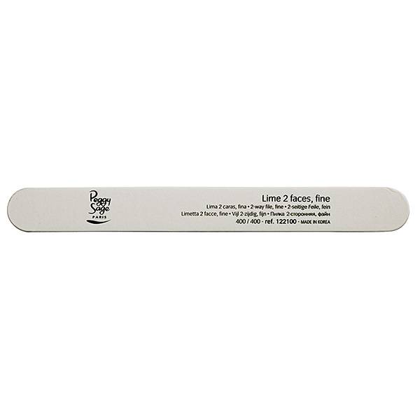Lime à ongles 2 faces 400-400 - grain doux Blanche de la marque Peggy Sage - 1
