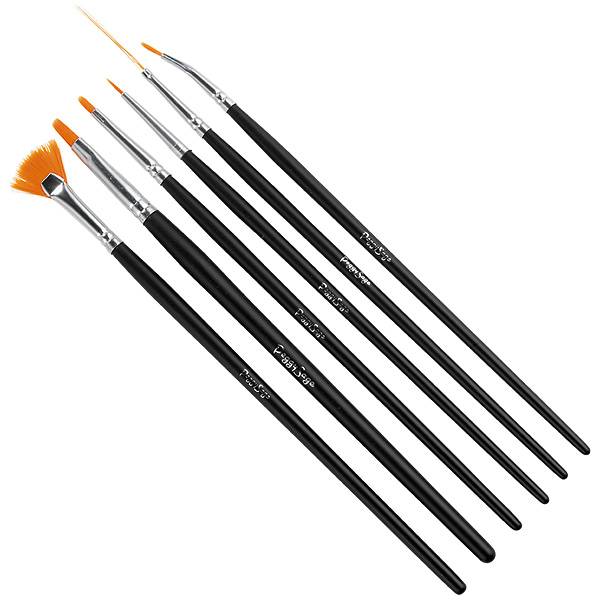 Pinceaux nail art x6 Set de la marque Peggy Sage - 1