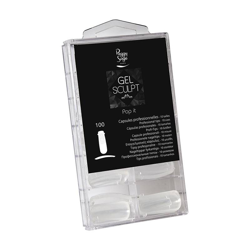 Lot de 100 capsules professionnelles Pop it - Gel Sculpt de la marque Peggy Sage - 1