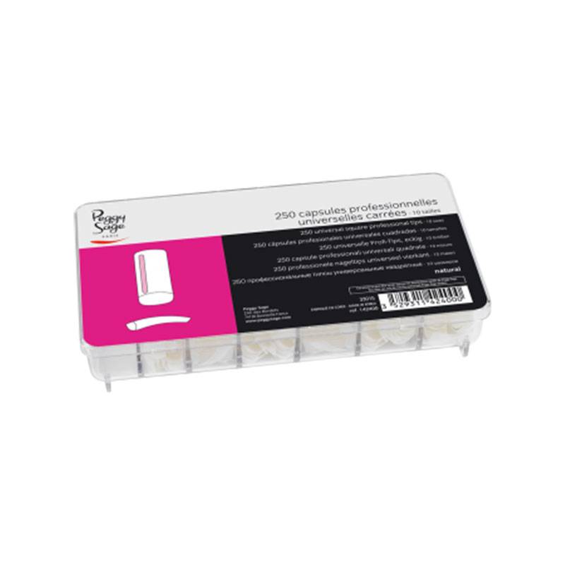 Capsules professionnelles universelles x250 Carrée de la marque Peggy Sage - 1