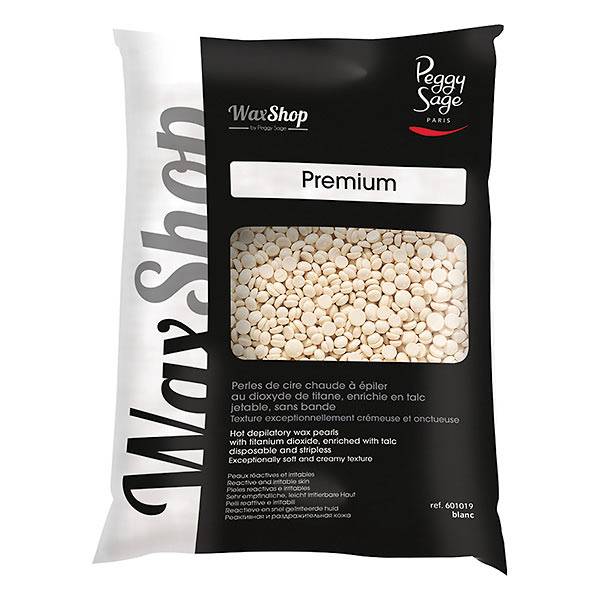 Perles de cire à épiler sans bande Blanche 800g de la marque Peggy Sage Contenance 800g - 1