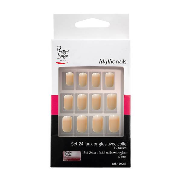 Faux ongles Idyllic nails Set x24 Baby boomer de la marque Peggy Sage - 1