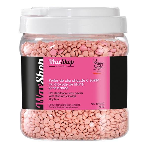 Perles de cire chaude à épiler sans bande Rose titane 1kg de la marque Peggy Sage Contenance 1000g - 1