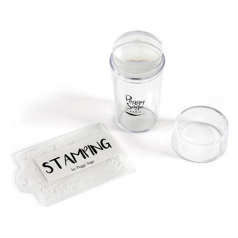 Kit racloir & tampon Stamping transparent