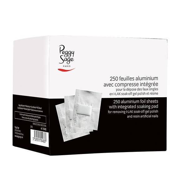 Feuilles aluminium avec compresse integrée x250 de la marque Peggy Sage - 1
