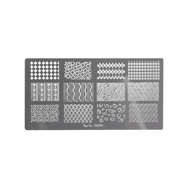 Plaque de stamping nail art Jungle de la marque Peggy Sage - 1
